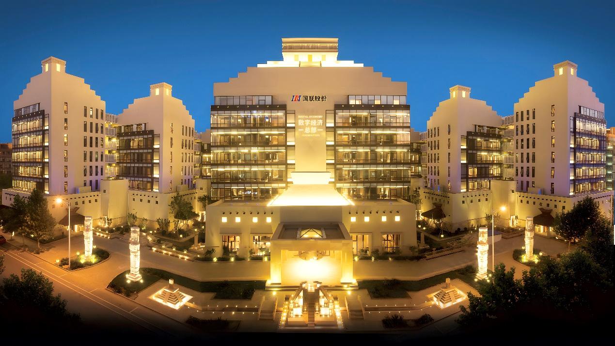 夜晚的城市建筑已生成高可信度的说明